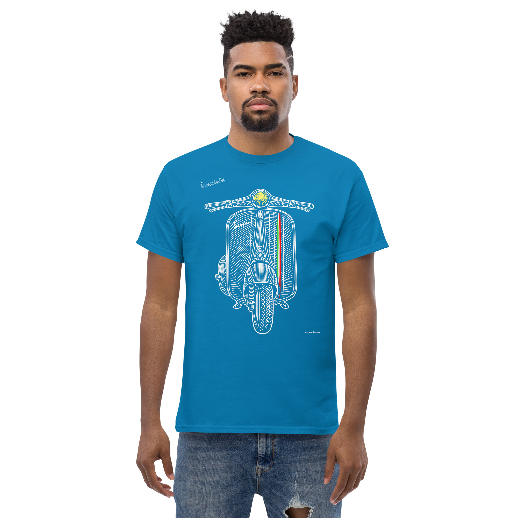 unisex-classic-tee-sapphire-front-69e37971958bb.jpg